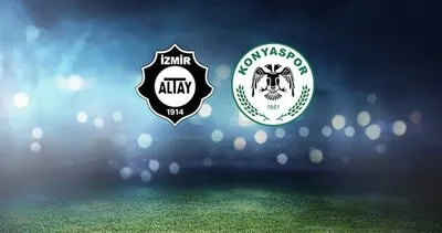CANLI | Altay - Konyaspor maçı canlı anlatım izle! Süper Lig'de zorlu karşılaşma
