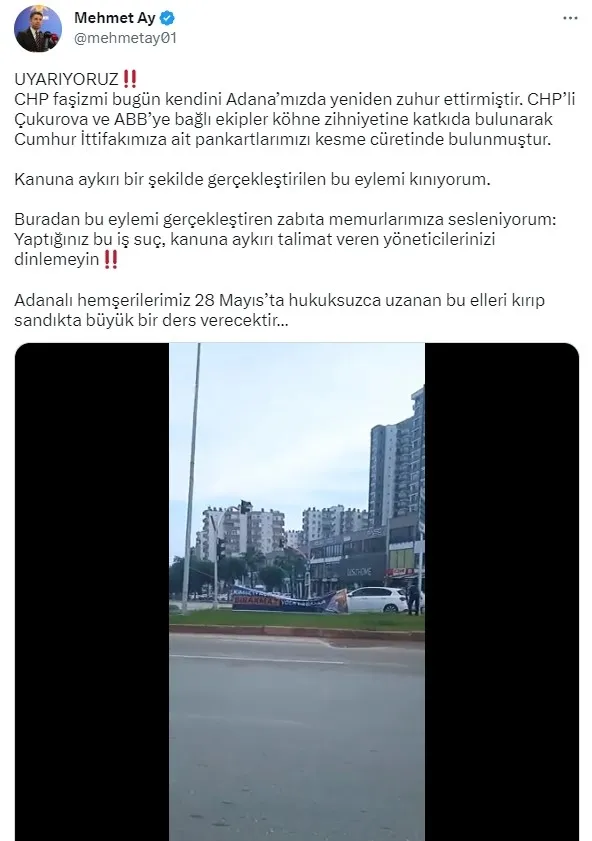 adanada-chpden-baskan-recep-tayyip-erdogan-pankartlarina-alcak-saldiri-1684601531472.jpg Adana'da CHP'den Başkan Erdoğan pankartlarına saldırı | AK Parti: CHP faşizmi Adana’mızda yeniden zuhur ettirmiştir! - 5