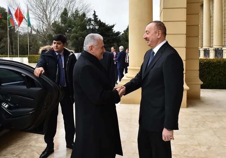 Başbakan Yıldırım Azerbaycan Cumhurbaşkanı Aliyev tarafından kabul edildi