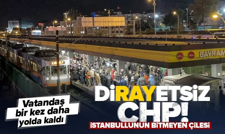 İstanbullunun bitmeyen çilesi! Yenikapı-Kirazlı metro hattında arıza