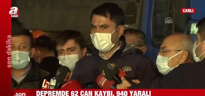 Son dakika: Çevre ve Şehircilik Bakanı Murat Kurum’dan İzmir depremi hakkında önemli açıklamalar