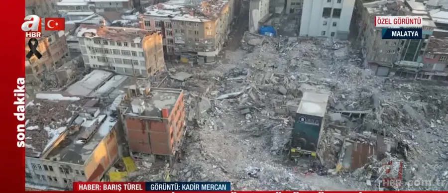 Görüntüler Malatya'dan... A Haber drone kamerası ile kayda alındı! İşte BÜYÜK YIKIM 11