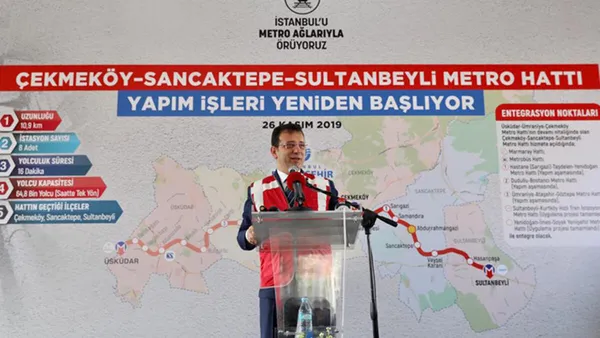 CHP’li İBB Sancaktepe Yenidoğan metro hattının yapımını durdurdu!
