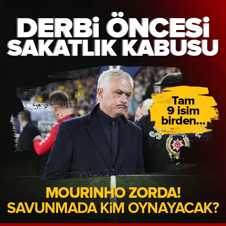 F.Bahçede derbi öncesi sakatlık kabusu