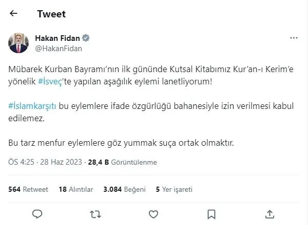 Son dakika | İsveç’ten büyük skandal! Cami önünde Kur’an-ı Kerim yakılmasına izin verdiler