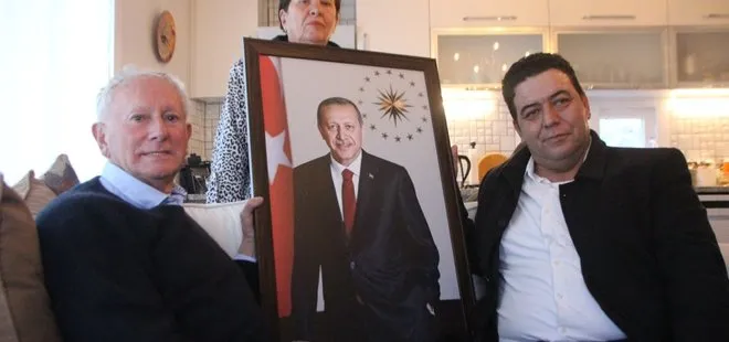 İngiliz uyruklu Peter Down Başkan Erdoğan hayranı! AK Parti’den yaşlı adama anlamlı hediye