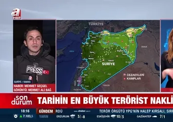 Suriye'de tarihin en büyük terörist nakli!
