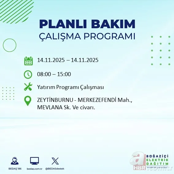 Hemen kontrol edin! 11 saat elektrik olmayacak: İstanbul’da hangi ilçeler kesinti yaşayacak? 18