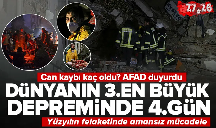 Yüzyılın felaketinde 4.gün!