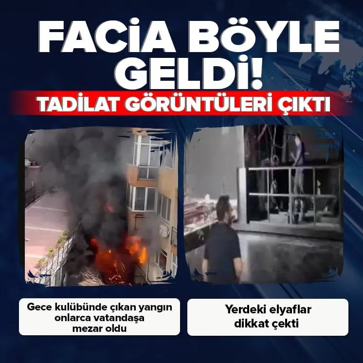 Alevlerin binayı sardığı anlar kamerada