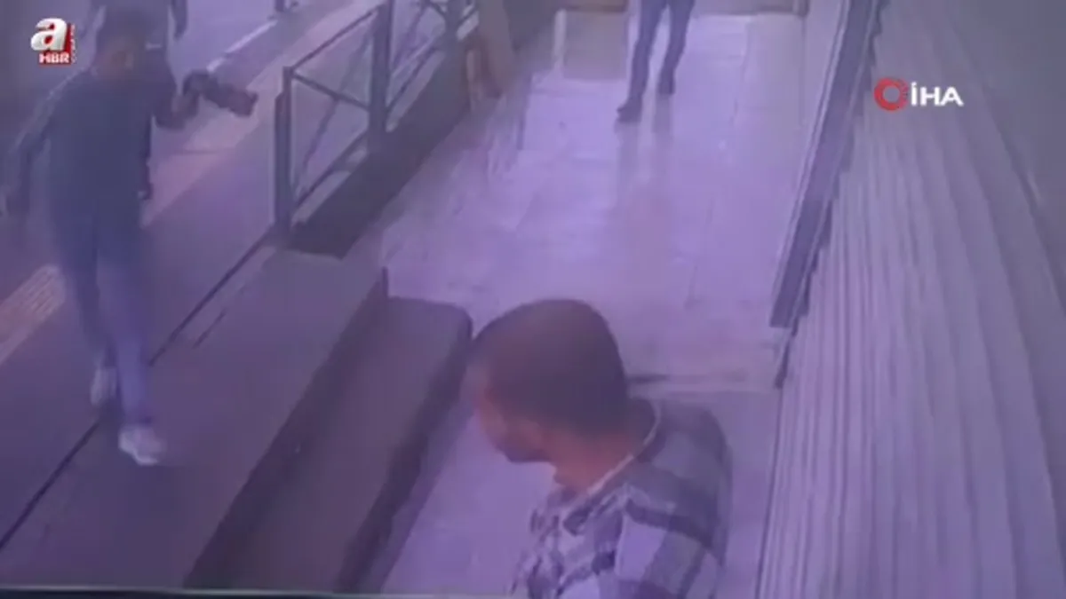 Pompalı tüfekle dehşet kamerada