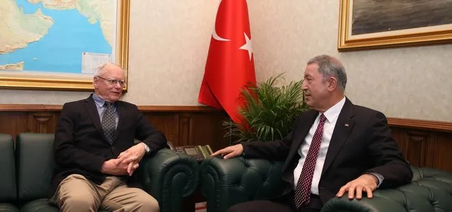 Savunma Bakanı Hulusi Akar, Jeffrey ve Satterfield’i kabul etti