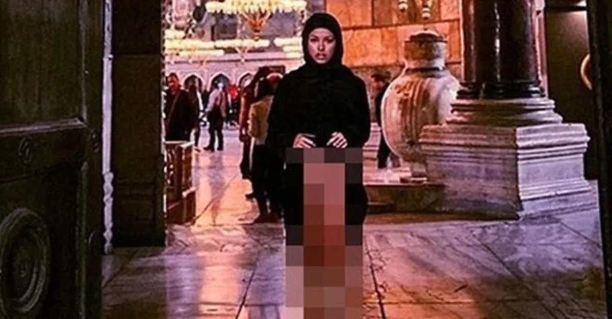 Ayasofya’da çıplak poz veren Belçikalı Marisa Papen hakkında soruşturma başlatıl