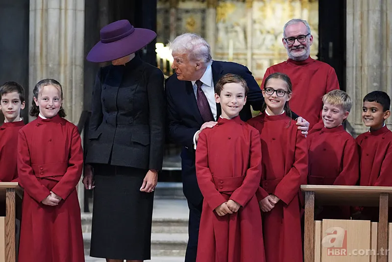 İngiltere ziyaretinde Melania Trump'tan dikkat çeken mesaj! Şapkasıyla verdi 3