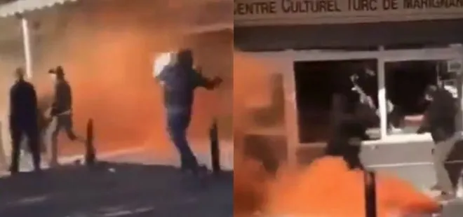 Fransa’nın beslediği PKK’lı teröristler Türk Kültür Merkezi’ne saldırdı