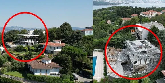 CHP'nin fonladığı Halk TV'nin patronu Cafer Mahiroğlu'na ait kaçak villada yıkım! Ekrem İmamoğlu kalkanı da durduramadı - 7
