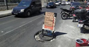 Küçükçekmece’de İSKİ’ye pankartlı tepki