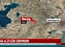 Vanda 4,3 büyüklüğünde deprem