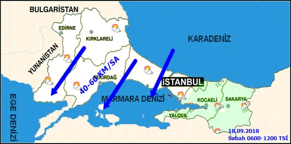 Meteoroloji'den 3 il için kuvvetli sağanak ve rüzgar uyarısı - 1
