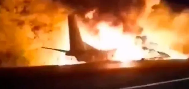 Ukrayna’da askeri uçak düştü! Çok sayıda ölü var