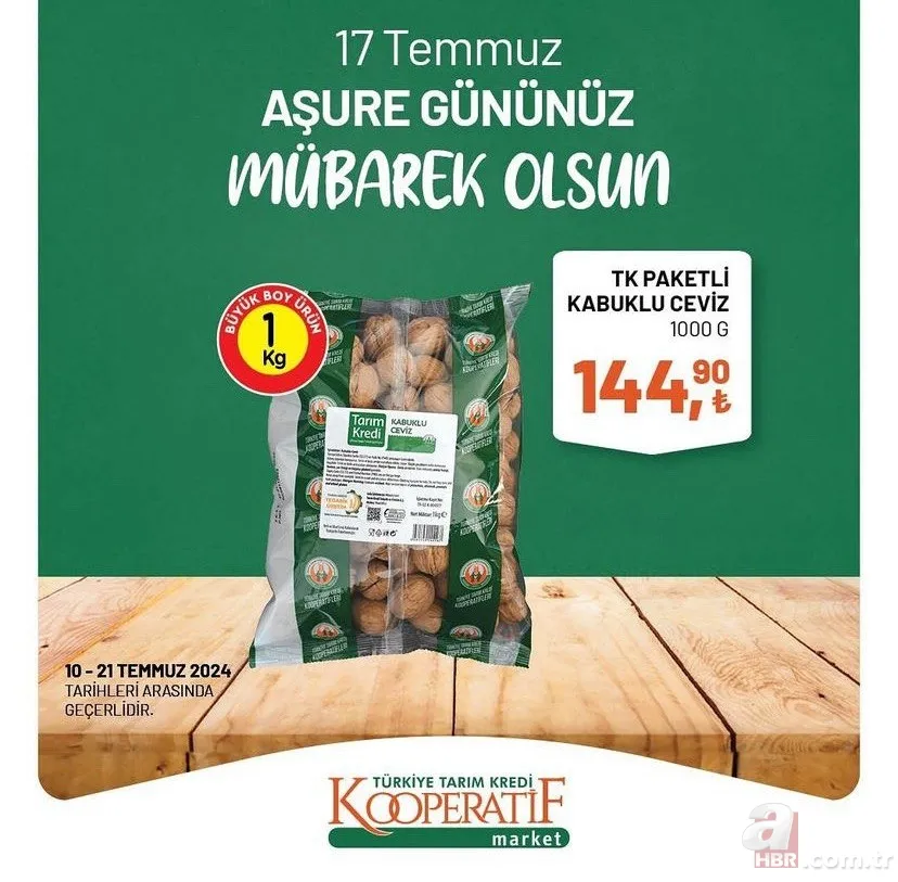 Tarım Kredi Market'te fırsat kataloğu geldi! 70 üründe indirim var: Gül suyu 47.90, buğday 18.50 TL, TK antep fıstığı 187,90 TL 8