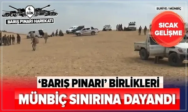PKK/YPG'liler Münbiç sınıra rejim bayrağı astı - 3