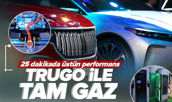 TOGG Trugo ile ilerliyor! 25 dakikada yüzde 80 şarj