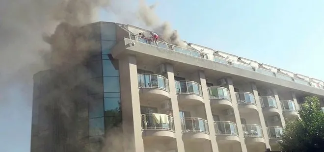 Antalya’da otel yangını!
