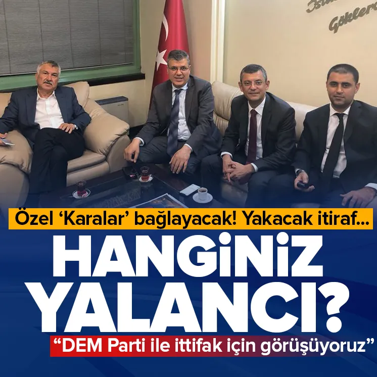 Zeydan Karalar Özgür Özel’in sözlerini yalanladı