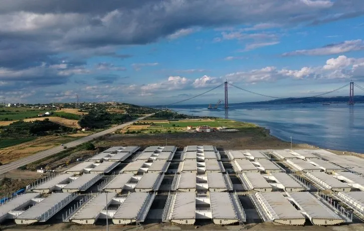 1915 Çanakkale Köprüsü'ne 2 bin işçi gece gündüz alın terini döküyor