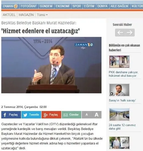 Murat Hazinedar'dan FETÖ medyasında dikkat çeken sözler - 1