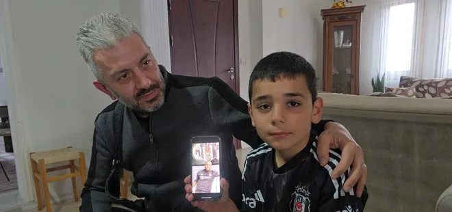 Aboubakar’dan mesaj alan Emir’in büyük heyecanı kamerada