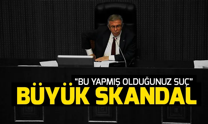Ankarada Mansur Yavaştan büyük skandal