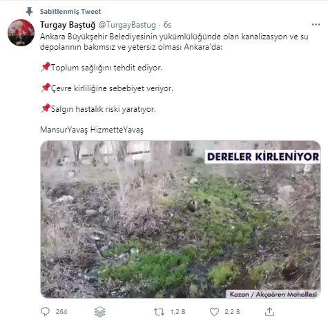 Mansur Yavaş, hizmette yavaş! Ankara’da birçok mahallede derelere kanalizasyon suları akıyor - 2