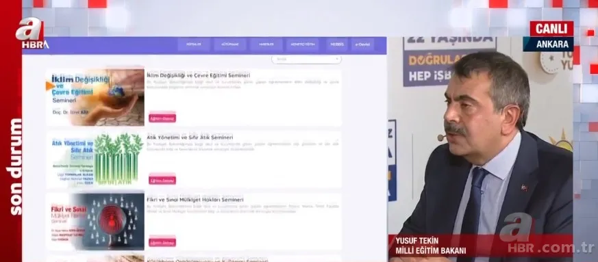 Öğretmen atamasında takvim netleşti mi? Milli Eğitim Bakanı Yusuf Tekin'den A Haber'e özel açıklamalar 3