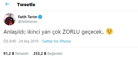 Fenerbahçe'den Fatih Terim'e cevap - 1