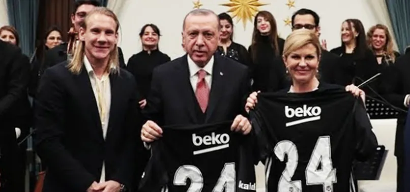 Başkan Erdoğan ile Domagoj Vida'nın ilginç diyaloğu!