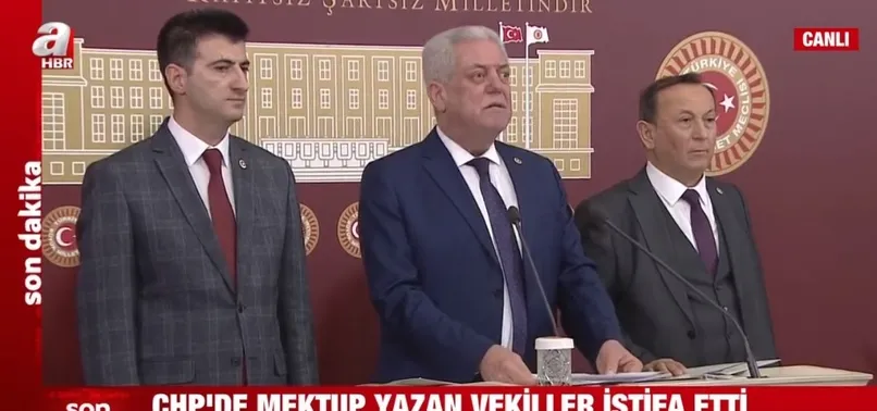 Son dakika: CHP'de mektup krizi! O isimler istifa etti