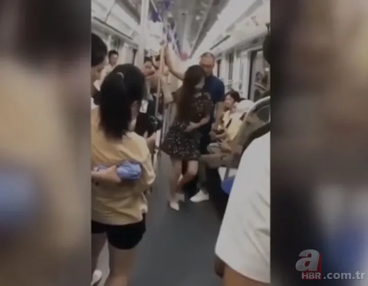 Metroda taciz skandalı! Erkek yolcu sapığa hemen müdahale etti