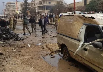 Afrin'de bomba yüklü araçla terör saldırısı