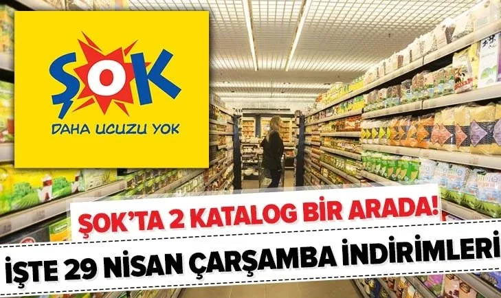 ŞOK’ta 2 katalog bir arada! ŞOK 29 Nisan 2020 kataloğu dolu dolu! İşte 29 Nisan ŞOK aktüel ürünler kataloğu