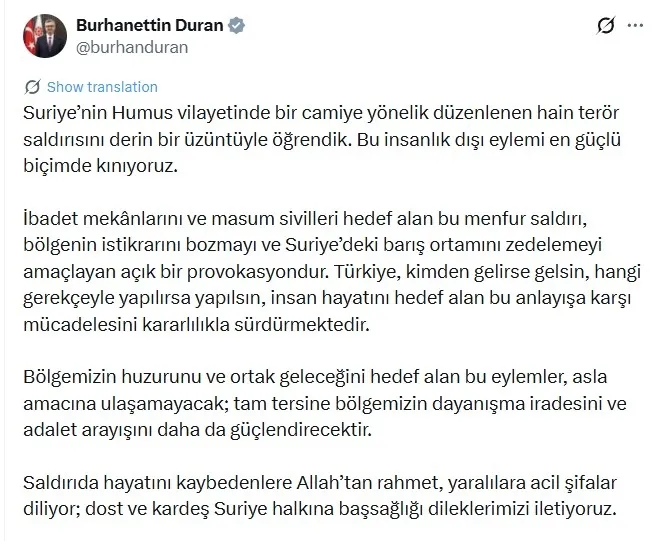 suriyede-canli-bomba-saldirisi-olu-ve-yaralilar-var-1766761287744.jpg Suriye'de camiye terör saldırısı! Ölü ve yaralılar var | Türkiye'den peş peşe tepki - 2