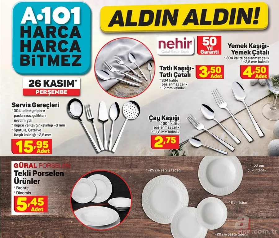 A101 26 Kasım 2020 aktüel ürünler kataloğu: Halı, battaniye, terlik çeşitleri, tekli porselen ürünler... 6