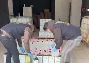 İstanbul'da zeytinyağı şişelerine gizlenmiş 3 bin litre kaçak alkol ele geçirildi