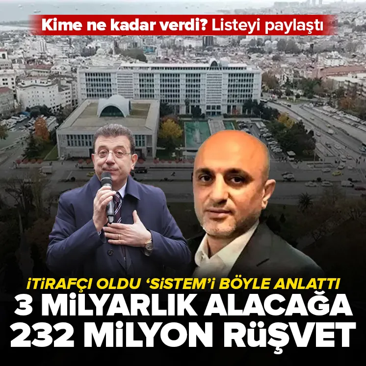 3 milyarlık alacağa karşılık 232 milyon rüşvet