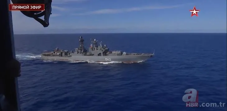 Uydudan görüntülediler! Rusya ABD’nin uçak gemisini batırıyor