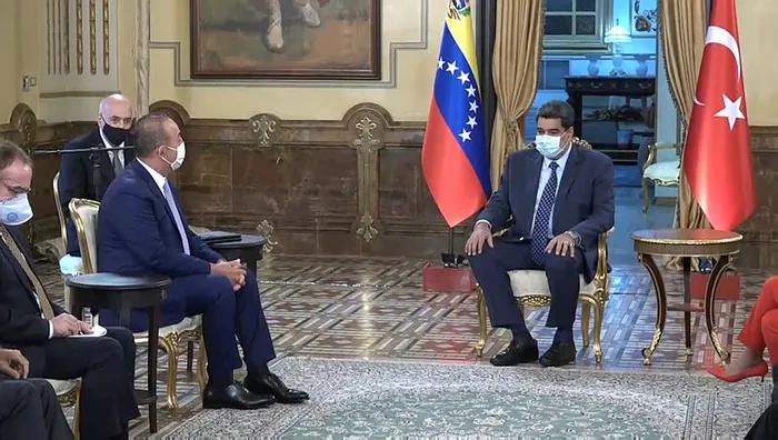 Son dakika: Dışişleri Bakanı Mevlüt Çavuşoğlu Venezuela’da Devlet Başkanı Nicolas Maduro ile görüştü