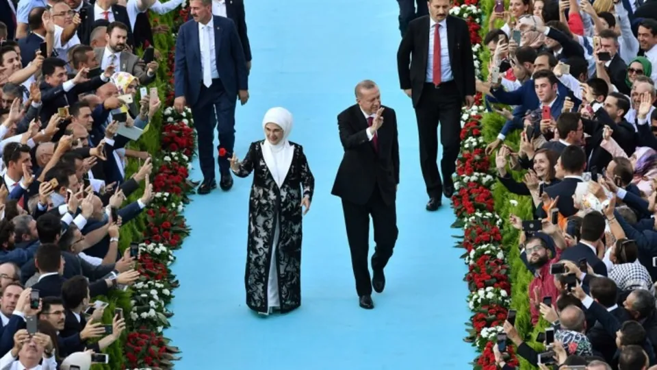 Birbirinden ilginç isimler Başkanlık külliyesindeydi