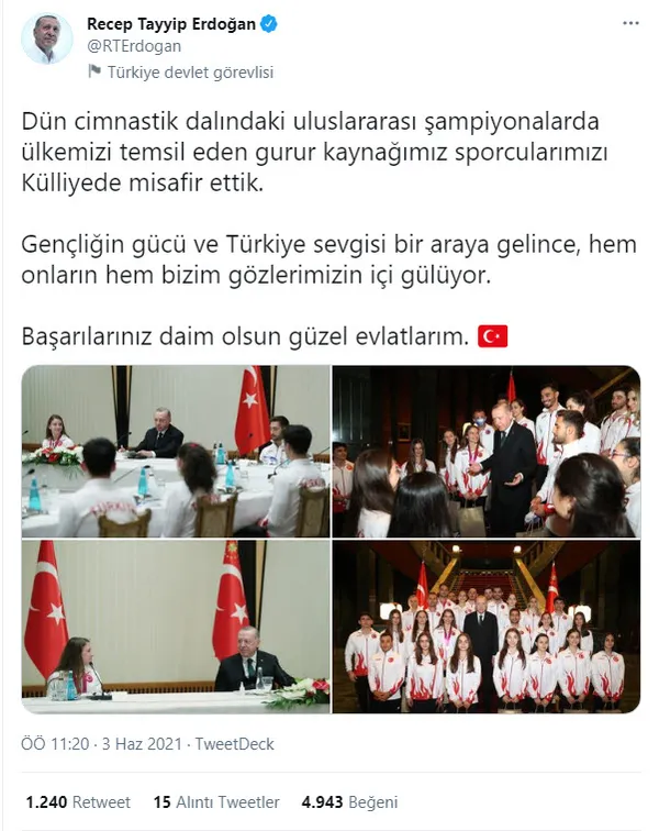 Başkan Erdoğan'dan madalya alan sporculara tebrik: Başarılarınız daim olsun güzel evlatlarım - 4