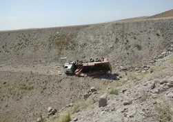 Tunceli'de vinç uçuruma yuvarlandı: 1 yaralı